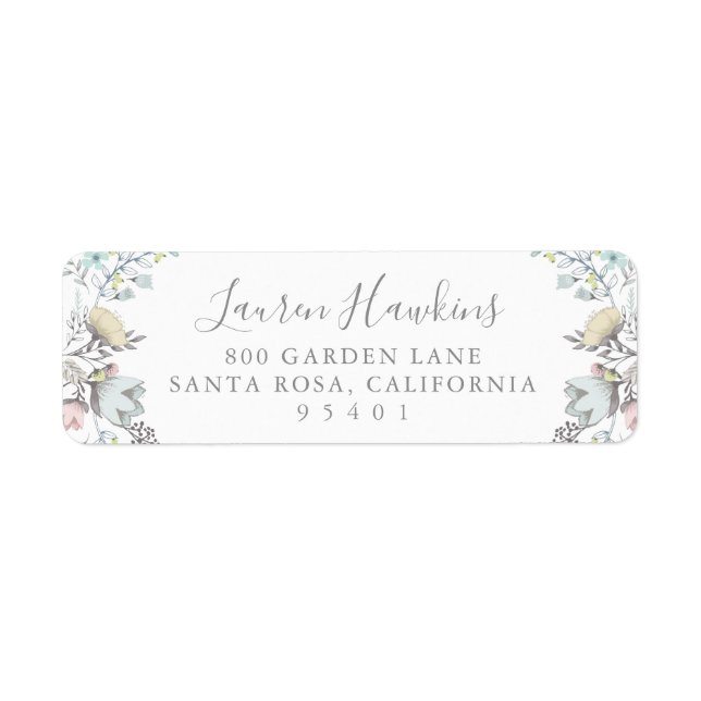 Spring Floral | Return Address Label (Front)