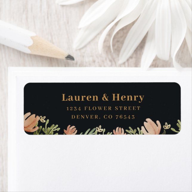 Spring Floral Return Address Labels (Insitu)