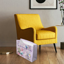 Spring Floral Roses Blue Bird Pastel Flower Garden