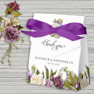 Spring Floral Rustic Wedding Favor Box