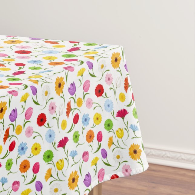 Spring Floral Tablecover Tablecloth (In Situ)