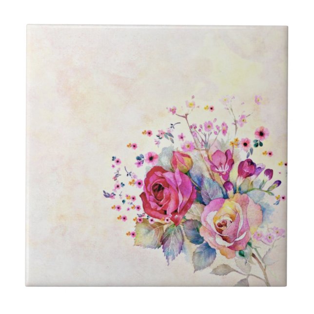 Spring floral  tile (Front)