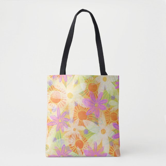 Spring Floral Tote Bag (Front)