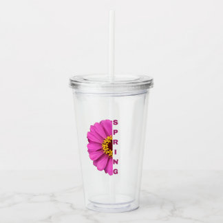 Spring Floral Tumbler | Spring Acrylic Tumbler