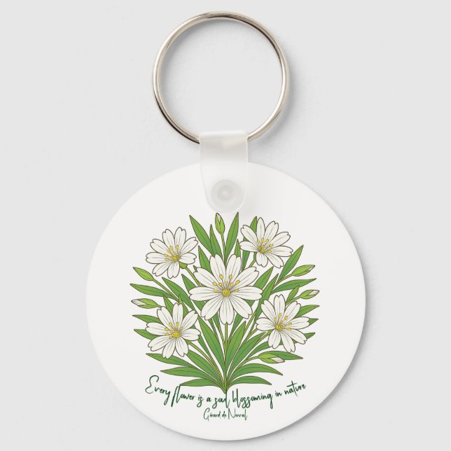 Spring floral vibes keychain (Front)