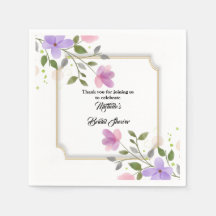 Spring floral watercolor bridal shower celebration