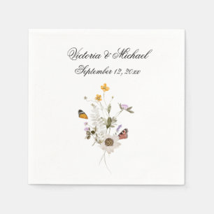 Spring Floral Watercolor Floral Napkins