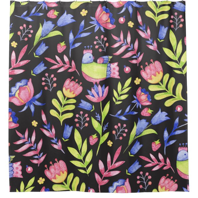 Spring Floral: Watercolor Seamless Pattern (Front)