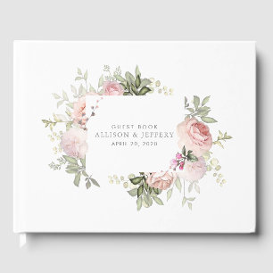 Spring Floral Wedding Guest Book