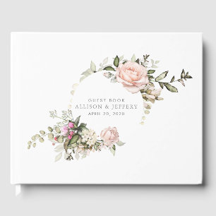 Spring Floral Wedding Guest Book