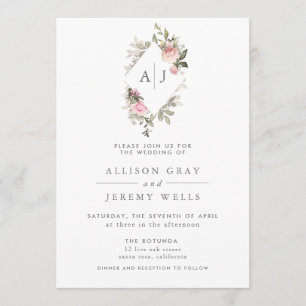 Spring Floral Wedding Invitation