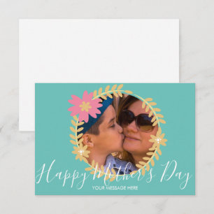 Spring Floral Wreath Happy Mother's Day Card