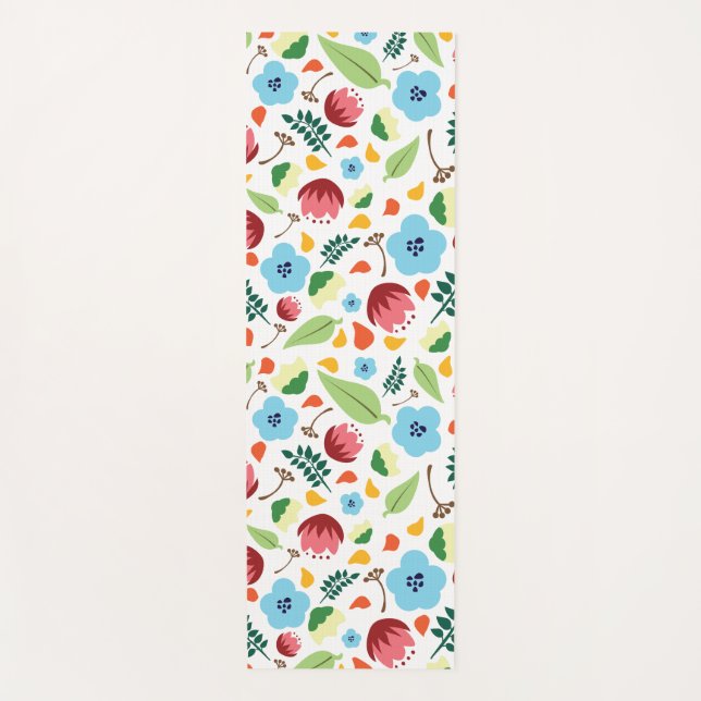 Spring Floral Yoga Mat (Front)