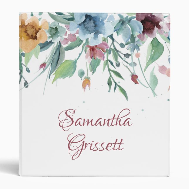 Spring Florals Binder (Front)