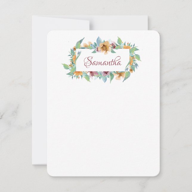 Spring Florals Card (Front)