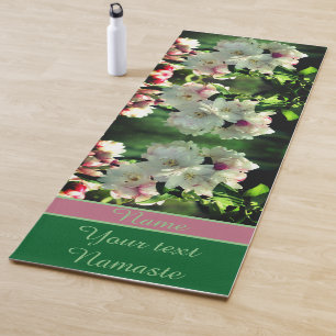Spring Flower Blossoms Personalized Yoga Mat
