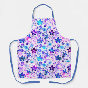 Spring Flower Bouquet - Edelweiss Flower Geometric Apron