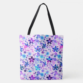 Spring Flower Bouquet - Edelweiss Flower Geometric Tote Bag