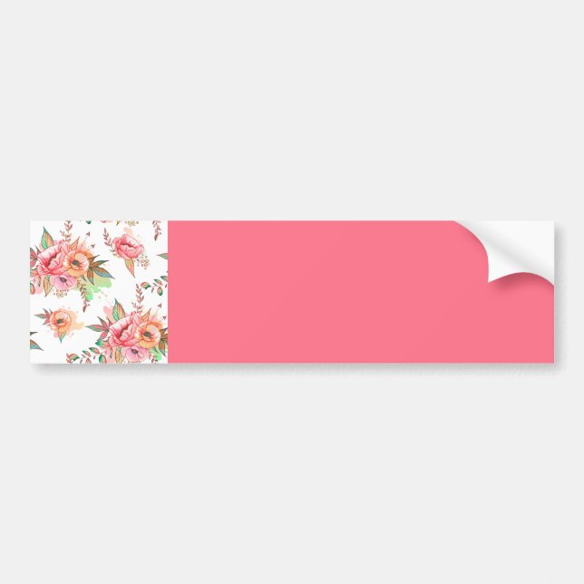 spring Flower Bumper Sticker (Front)