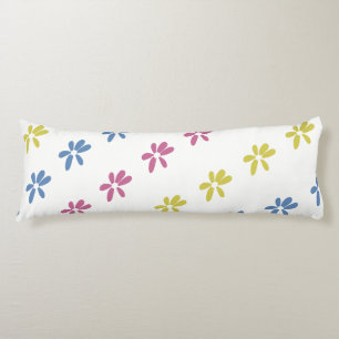 Spring Flower Colourful Pink Blue Yellow Body Pillow