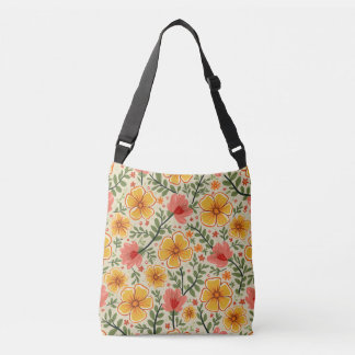 Spring Flower Crossbody Bag