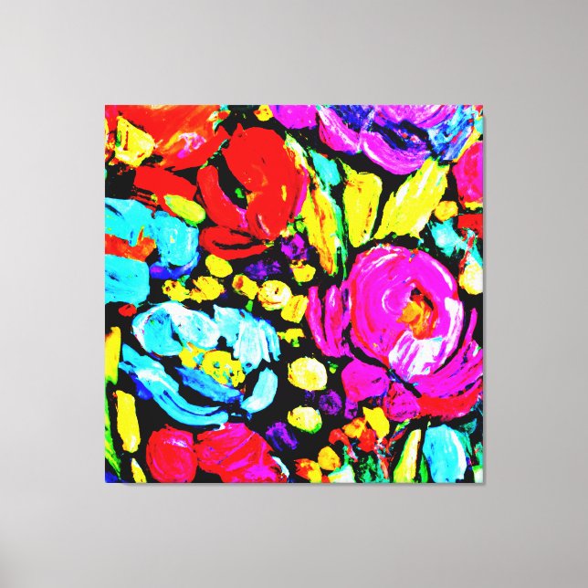 "Spring Flower" Cute Art. Buy Now Canvas Print (Front)