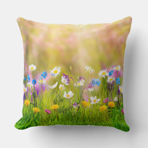 Spring Flower Decorative Pillow
