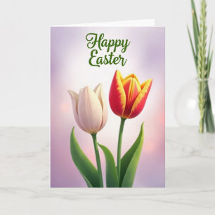 Spring Flower Easter Greeting Card