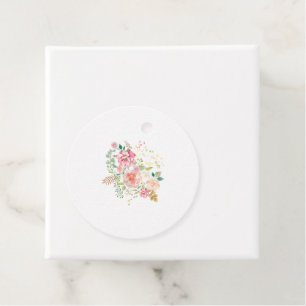 spring flower favour tags