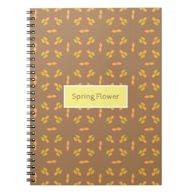 spring flower floral pattern notebook (Front)