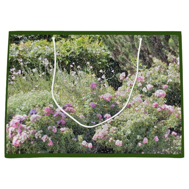 Spring Flower Garden Large Gift Bag (Front)