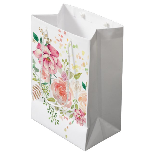 spring flower medium gift bag (Front Angled)