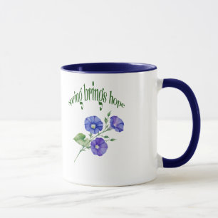 Spring Flower Mug – "Spring Brings Hope" Design