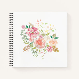 spring flower notebook