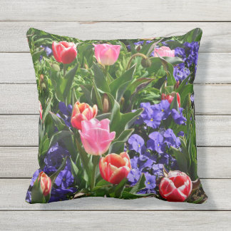 Spring flower outdoor throw pill throw pillow