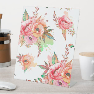 spring Flower Pedestal Sign