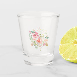 spring flower shot glass