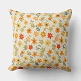 Spring Flower Throw Pillow
