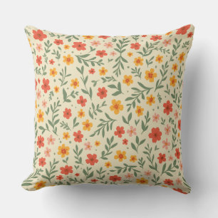 Spring Flower Throw Pillow
