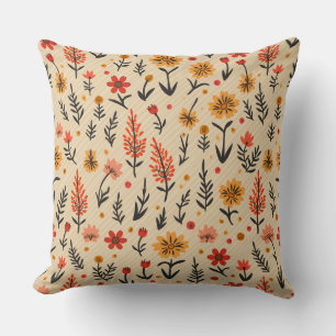 Spring Flower Throw Pillow