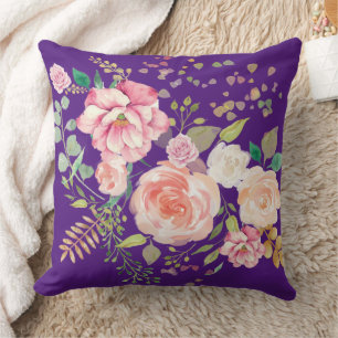 spring flower  throw pillow