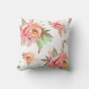 spring Flower Throw Pillow