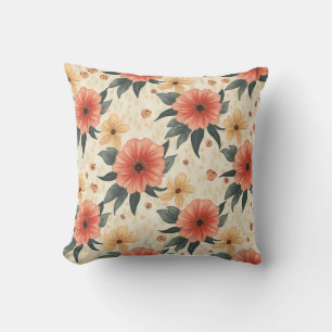Spring Flower Throw Pillow