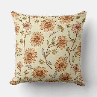 Spring Flower Throw Pillow