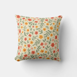 Spring Flower Throw Pillow
