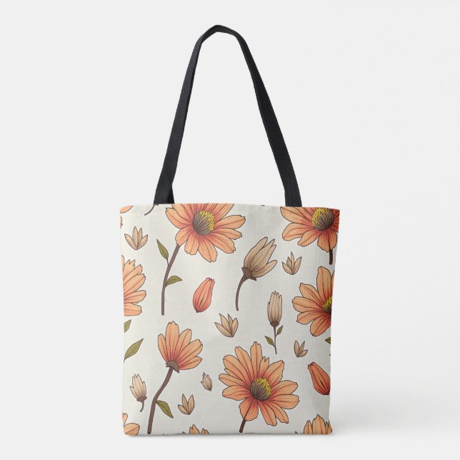 Spring Flower Tote Bag (Back)