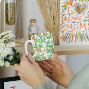 Spring flower two tone mug