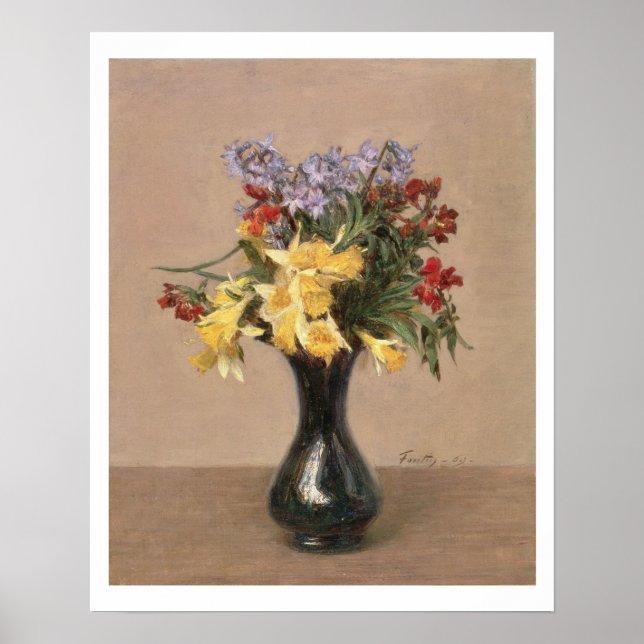 Spring Flowers, 1869 (oil on canvas) Poster (Front)