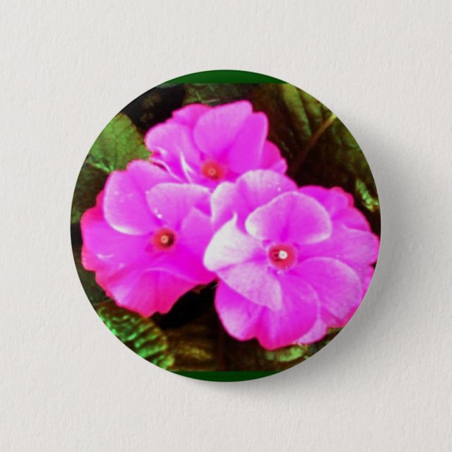 Spring  flowers 2 inch round button (Front)