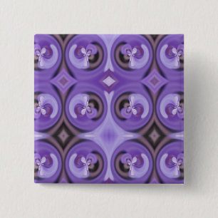 Spring Flowers 2 Inch Square Button